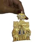 Pingente Santa Nossa Senhora Aparecida Coroa Banhado a Ouro
