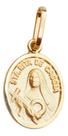 Pingente Santa Rita Oval Pequena 0,90g Ouro 18k