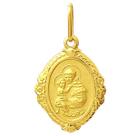Pingente Santo Antônio Ouro 18K Oval Bordada k110 Pingente Santo Antônio Ouro 18K Oval Bordada k110