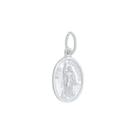 Pingente Santo Expedito Oval Prata 925 Kl