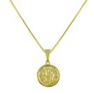 Pingente São Bento Folheado A Ouro 18k