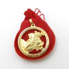 Pingente São Jorge 4cm Folheado Ouro 18K Pi208