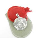 Pingente São Jorge 4cm Folheado Prata Pi209