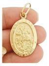 PINGENTE SÃO JORGE EM OURO 18K MODELO GRANDE (cod37y)