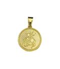 Pingente são jorge m - banhado a ouro 18k