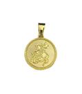 Pingente são jorge m - banhado a ouro 18k