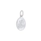 Pingente São Jorge Oval Prata 925 Kl