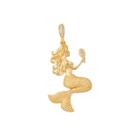 Pingente sereia banhado à ouro cravejado micro zircônia