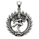 Pingente Shiva Nataraj Roda Fogo, Prata 925 Pingente Shiva Nataraj Roda Fogo, Prata 925