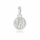 Pingente Signo Gêmeos Prata 925 Kl