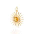Pingente sol folheado a ouro AMARELO 542724 Rommanel