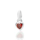 Pingente Solitario Com 1 Zirconia Coracao De 4X4 Mm.Med 1,2 Cm X 0,60 Cm