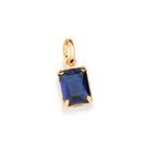 Pingente solitário folheado a ouro AZUL 542635 Rommanel
