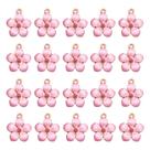 Pingente SSYHQAX Enamel Cherry Blossoms Flower x30 (rosa)