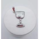 Pingente taça de pombagira banhado a rhodium Pingente taça de pombagira banhado a rhodium