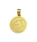 Pingente thundercats g- banhado a ouro 18k
