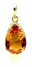 Pingente Topázio Amarelo Citrino Gota 14mm Ouro 18K K280 Pingente Topázio Amarelo Citrino Gota 14mm Ouro 18K K280