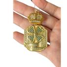 Pingente Trevo Da Sorte (M) - Banhado a ouro 18k