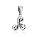 Pingente Triskle Celta Wicca, Prata 925