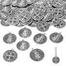 Pingente Tudomro St Benedict Medals 3,5 x 3,1 cm em tons de prata Pingente Tudomro St Benedict Medals 3,5 x 3,1 cm em tons de prata