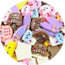 Pingente Ursinhos Bichinhos 26x18mm 5pçs Infantil Diversos