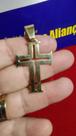 Pingente Vazado Cruz Ouro 18 Kilates Peso 6.40 Gramas 35 mm Pingente Vazado Cruz Ouro 18 Kilates Peso 6.40 Gramas 35 mm