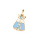 Pingente vestido cinderela banhado AZUL 542823 Rommanel