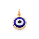 Pingentebanhado ouro 3x 24k 18k e 22k feminino olho grego azul rommanel 541649