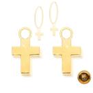 Pingentes Cruz Para Brinco Em Ouro 18k