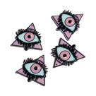 Pingentes De Acrílico Em Formato De Olhos De Gato E Ovelha Rosa (10 Peças) Para Joias DIY, Chaveiros