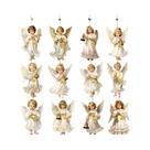 Pingentes De Anjo Brancos De Madeira Vintage 12 24 36 Peças Suprimentos Para Decoração De Árvore De Pingentes De Anjo Brancos De Madeira Vintage 12 24 36 Peças Suprimentos Para Decoração De Árvore De