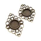 Pingentes de Cabochão Antigo Banhado a Prata - 18mm - 10 Peças Pingentes de Cabochão Antigo Banhado a Prata - 18mm - 10 Peças