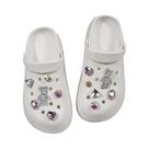 Pingentes De Cristal Coloridos Em Formato De Urso Com Corrente De Diamantes Para Crocs, DIY, 8-12 Pingentes De Cristal Coloridos Em Formato De Urso Com Corrente De Diamantes Para Crocs, DIY, 8-12