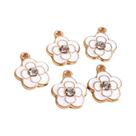 Pingentes De Esmalte Em Formato De Rosa Sakaru Fofos, 10 Peças, Para Colares, Pulseiras E Acessórios