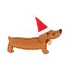Pingentes De Natal Em Forma De Dachshund Cartoon, Pequenas Decorações De Natal Pingentes De Natal Em Forma De Dachshund Cartoon, Pequenas Decorações De Natal