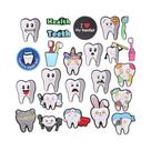 Pingentes De PVC Para Calçados Com Tema De Dentes Brancos De Dentista Para Crianças, 14-40 Peças,