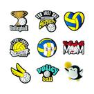Pingentes De PVC Para Calçados Com Temática De Esportes (Softball, Basquete, Voleibol, Futebol) - Pingentes De PVC Para Calçados Com Temática De Esportes (Softball, Basquete, Voleibol, Futebol) -