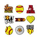 Pingentes De PVC Para Calçados Com Temática De Esportes (Softball, Basquete, Voleibol, Futebol) - Pingentes De PVC Para Calçados Com Temática De Esportes (Softball, Basquete, Voleibol, Futebol) -