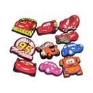 Pingentes De PVC Para Calçados E Pulseiras, Tema Carros De Desenho Animado Infantil Faísca McQueen,