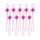 Pingentes De Seda Multicoloridos Com Franjas 10pcs Ornamentos De Nó Chinês Para Cortinas DIY