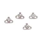 Pingentes De Unhas Com Strass De Cristal Transparente Rosa Vermelho, 20 Peças, 10mm, Acessórios De