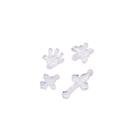 Pingentes Diversos Acrílico Transparente 8x15mm 100pçs 10g