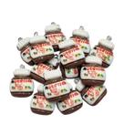 Pingentes infantil micangas para bijuterias pulseiras brincos artesanato 20un pote chocolate