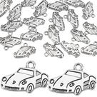 Pingentes KH866 Carro Esportivo Prata Antiga 20 unidades 2x1,4 cm