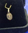 Pingentes Letra B Ouro18 Kilates Peso 0.65 Gramas 12 mm Pingentes Letra B Ouro18 Kilates Peso 0.65 Gramas 12 mm