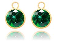 Pingentes Ouro 18k Para Brinco Pedra 6mm