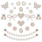 Pingentes para Sapatos WAQYGZO 24 Peças com Decoração de Pérolas e Strass Pingentes para Sapatos WAQYGZO 24 Peças com Decoração de Pérolas e Strass