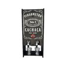 Pingômetro Duplo Decorativo em MDF Pinga Cachaça Vodka Whisky Jack Boteco com Duas Torneira