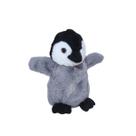 Pinguim de Pelúcia Fizzy Toys Cinza Macio Fofo Presente Infantil