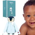 Pinguim Pelúcia Kaloo Macio Antialérgico Presente Bebê